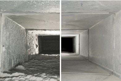 Before and After Duct Cleaning in Davison