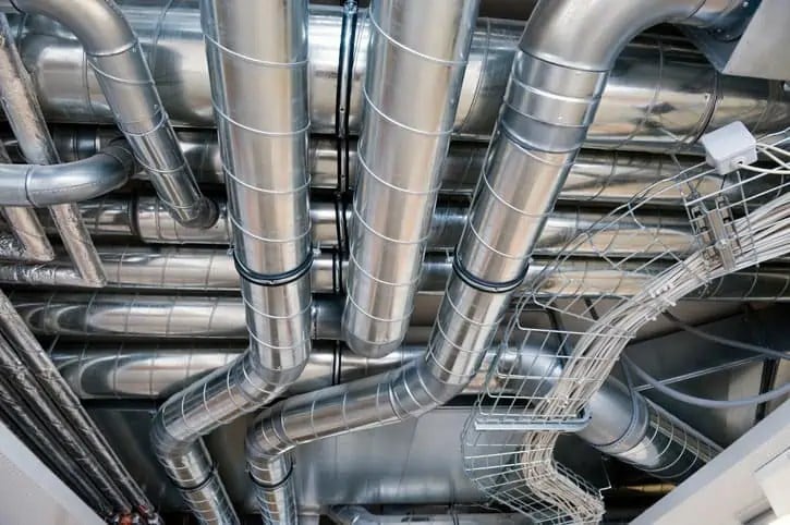 Cleaning the air ducts of an HVAC system