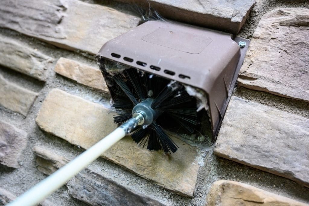 cleaning your roof dryer vent at least once a year