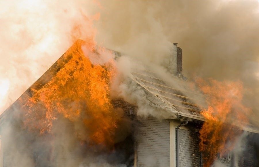 Roof Dryer Duct Fire