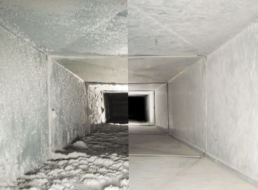 air duct cleaning before and after
