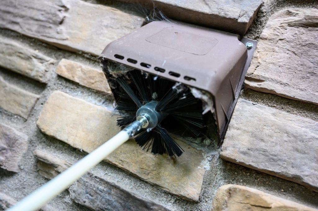 cleaning your roof dryer vent at least once a year